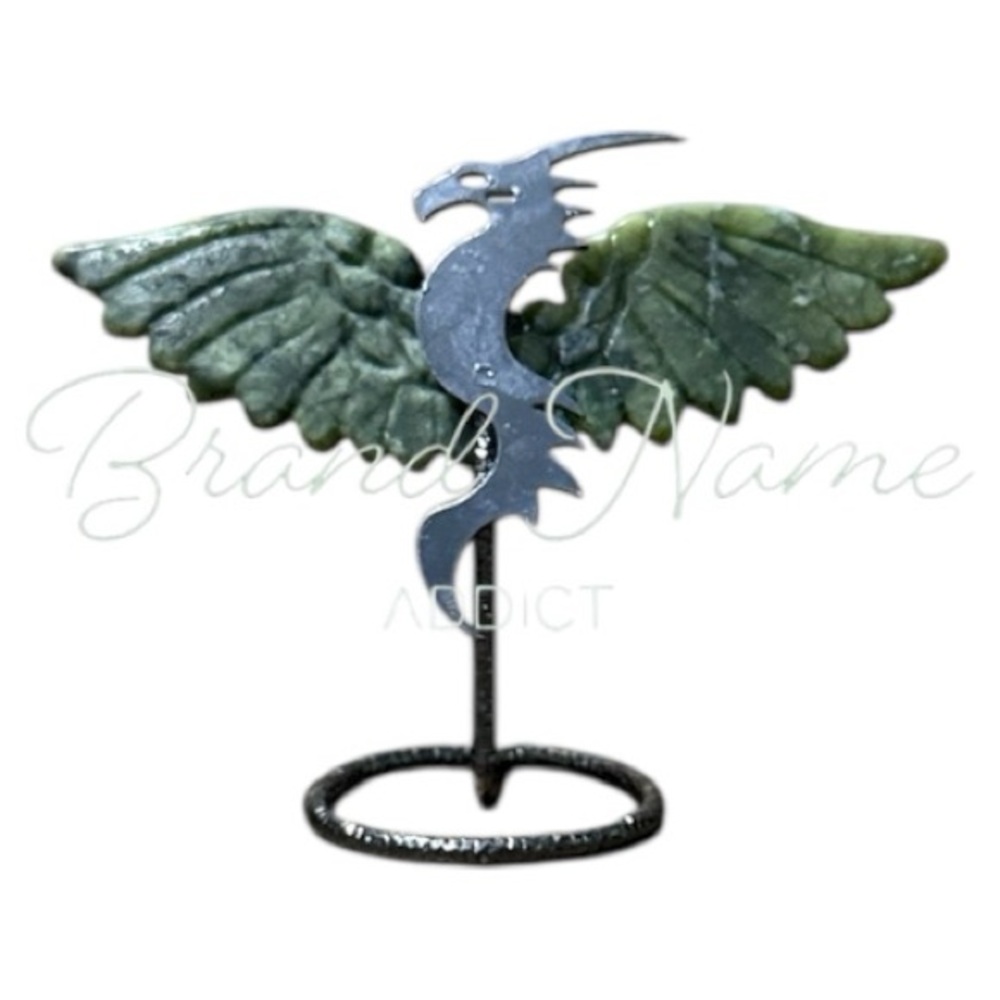 Serpentine Mini Wing Metal Dragon Stand